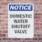 Signmission Domestic Water Shutoff Valve, 7 in W x Rectangle, Plastic OS-2PACK-NS-P-710-V-11455 - alternate 6